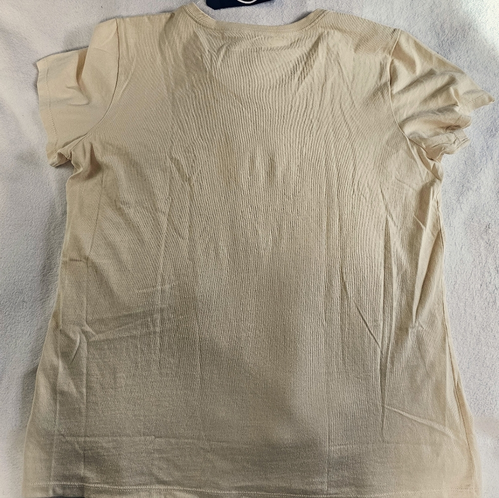 Life is Good wm's V-neck crusher, sz L, cream-colored,  NWT - Picture 3 of 6